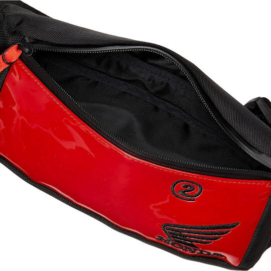Shinichiro Arakawa Honda Red Short Touring Bag - Haute couture designer motorcycle maker brand waist bag - Japan Trend Shop