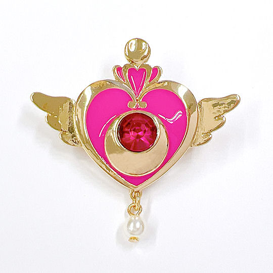 Sailor Moon Crisis Moon Compact Brooch - Popular anime prop accessory - Japan Trend Shop