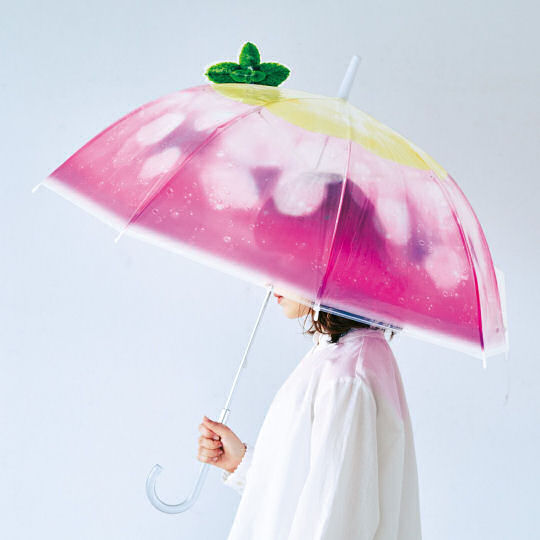 Bubbly Ice Cream Soda Transparent Umbrella - Coffee shop beverage-themed rain protection - Japan Trend Shop