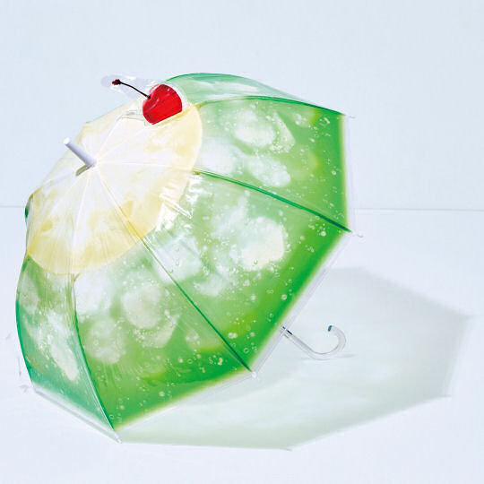 Bubbly Ice Cream Soda Transparent Umbrella - Coffee shop beverage-themed rain protection - Japan Trend Shop