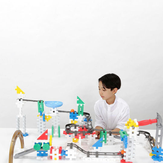 New Block Rolling Q Standard Set - Construction and marble run toy - Japan Trend Shop