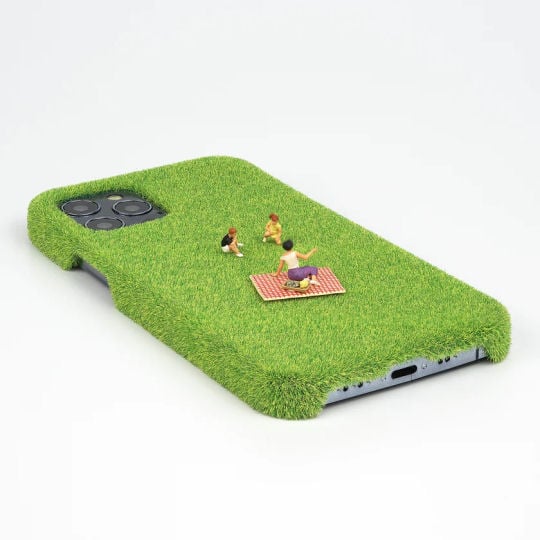 Shibaful Yoyogi Park iPhone Case - Tokyo lawn grass smartphone cover - Japan Trend Shop