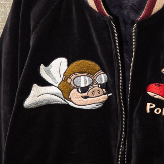 Porco Rosso 30th Anniversary Sukajan Jacket - Hayao Miyazaki anime bomber jacket - Japan Trend Shop