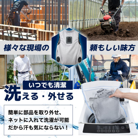 Thanko Reisofuku 2 Cooling Vest - Cooling-plate and fan air-conditioned garment - Japan Trend Shop