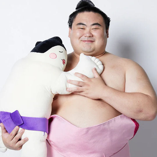 Sumo Daifukusan Hug Pillow - Wrestler-themed decorative pillow - Japan Trend Shop