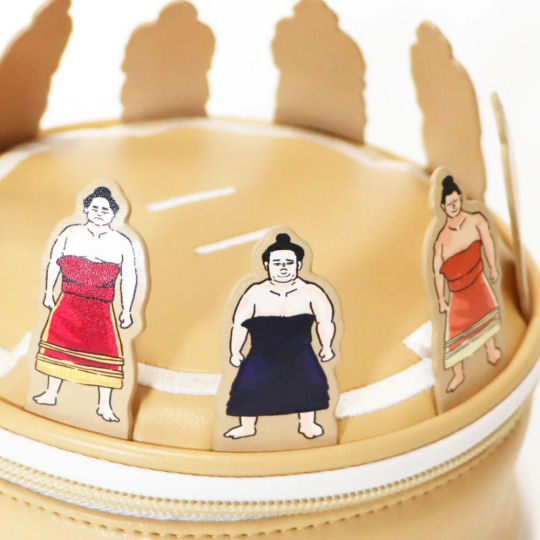 Sumo Dohyo Ring-Entering Ceremony Pouch - Japanese wrestling-themed accessories storage - Japan Trend Shop