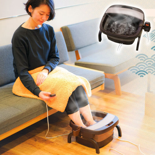 Thanko Portable Foot Bath - Folding foot care and relaxation device - Japan Trend Shop