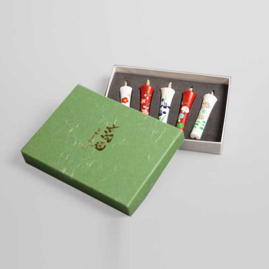 Warosoku Flower Candles (Set of 5) - Traditional Japanese candles - Japan Trend Shop