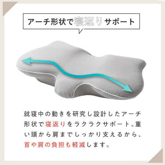 Mugon 2 Side Sleeping Pillow - Promotes correct breathing - Japan Trend Shop
