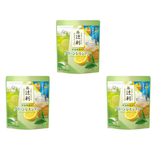 Tsujiri Green Lemon Tea Uji Matcha (3 Pack) - Traditional Japanese tea blend - Japan Trend Shop
