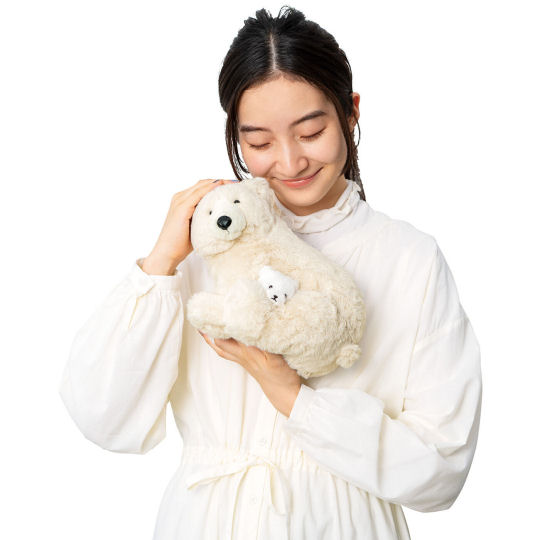 Polar Bear Mother and Cub Plush Toy - Cuddly animal toys set - Japan Trend Shop