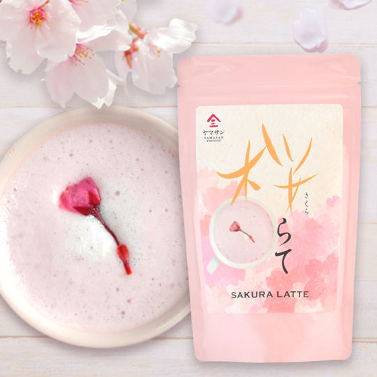 Yamasan Sakura Latte - Cherry blossom flavor instant beverage - Japan Trend Shop