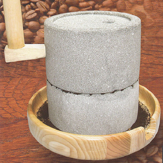 Saito Sekizaiten Stone Coffee Mill - Natural stone coffee beans mortar - Japan Trend Shop
