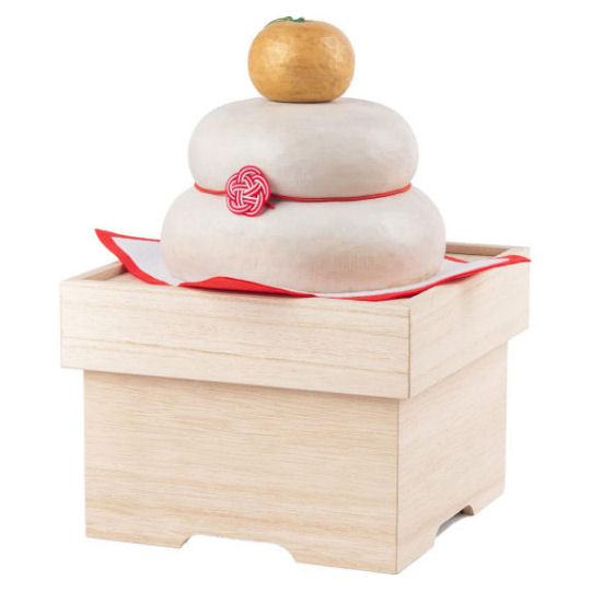 Wooden Oshogatsu Kagami Mochi - Traditional Japanese New Year's decoration - Japan Trend Shop