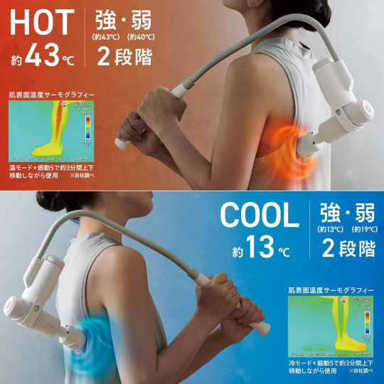 Release Gun Hot & Cool Massage with Extension Arm - Full-body multipurpose massage device - Japan Trend Shop