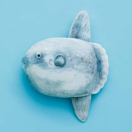 Soft and Fluffy Ocean Sunfish Pillow - Exotic fish theme cushion - Japan Trend Shop