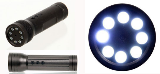 Infrared LED FlashLight Spy Video Camera - HD with voice recorder from Thanko - Japan Trend Shop