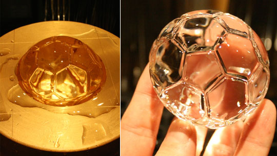 Ice Ball Mold Soccer Ball Football 65mm Ice Maker - Olympic World Cup ice sphere creator, iceball ice maker - Japan Trend Shop
