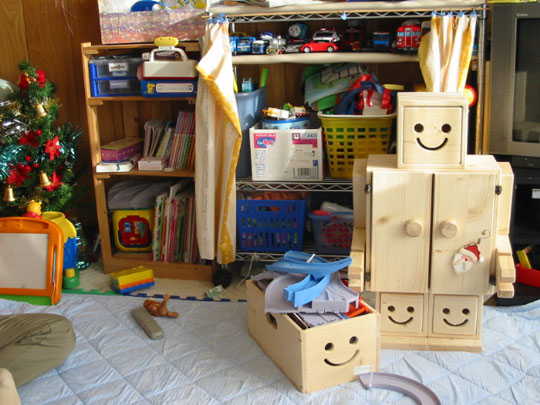 Nicot Wood Robot - Natural kids' furniture - Japan Trend Shop
