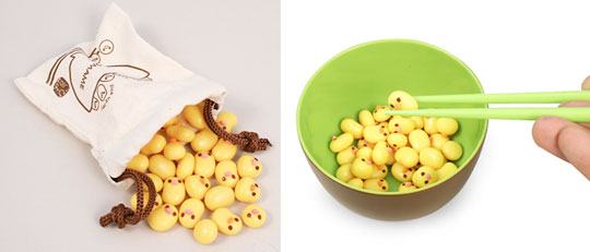 Manner Beans Essstäbchen Spiel - Trainieren Sie und werden Sie Meister der Essstäbchen! - Japan Trend Shop
