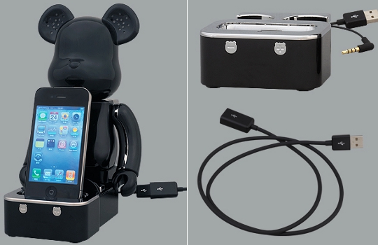 Be@rbrick iPhone iPod Speaker System - Vinyl toy sound accessory - Japan Trend Shop
