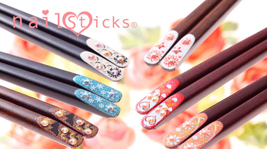 NailSticks Decorated Girls Chopsticks