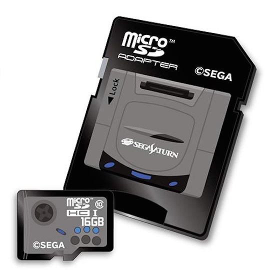 Sega Classic Console Design MicroSDHC Memory Card