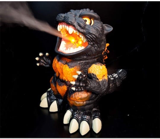 Burning Godzilla bank 