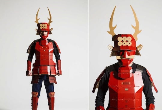 Kacchu Cardboard Samurai Armor for Adults