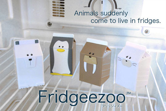 Fridgeezoo Talking Animal Milk Cartons