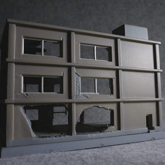 Tomytec Diocolle Combat Series Diorama DCM03 Destroyed Building
