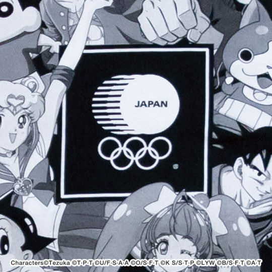 Japanese Olympic Committee Anime Superstars Team T-shirt