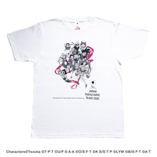 Japanese Paralympic Committee Anime Superstars Team T-shirt