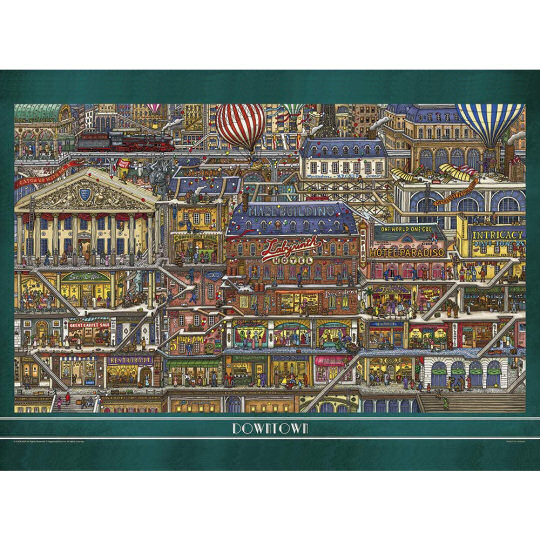 Pierre the Maze Detective Tall Buildings Jigsaw Puzzle