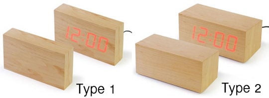 TO CA Minimalist Wood Clock